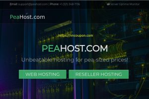 PeaHost – Shared Hosting from $2/month – 10% Off Coupon