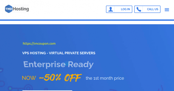 TMDHosting - 50% Off first month on Fully Managed VPS Hosting from $19.97/month + 7% Extra Coupon Code