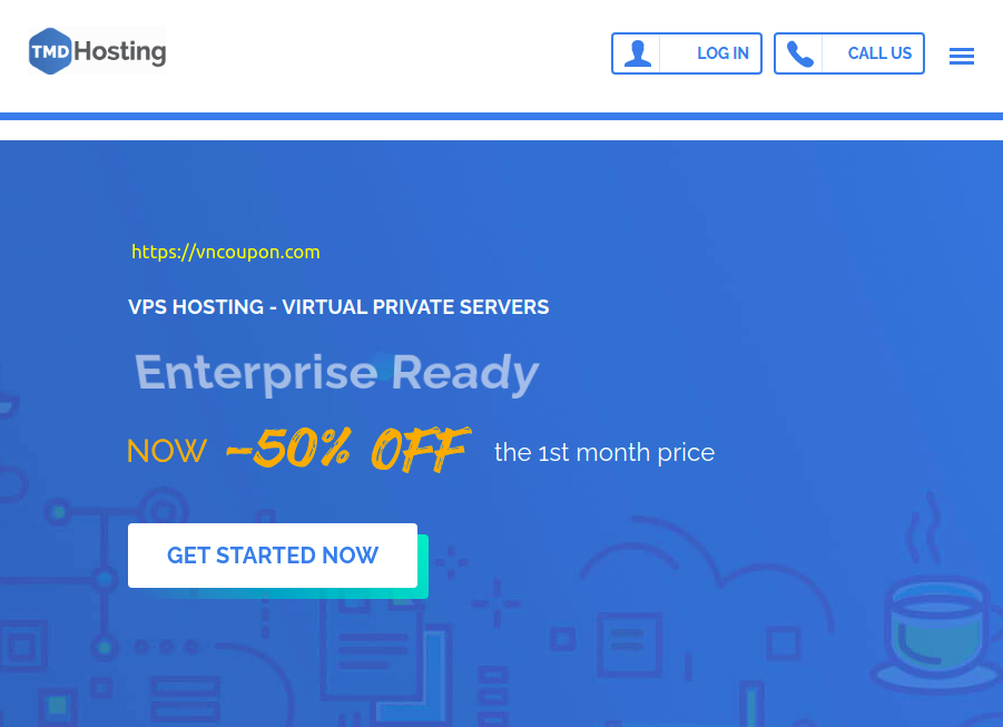 TMDHosting – 50% Off first month on Fully Managed VPS Hosting from $19.97/month + 7% Extra Coupon Code