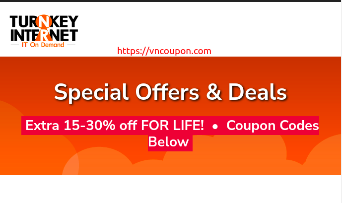 TurnKey Internet Dedicated Server Promos – Save 33% Off For Life Coupon