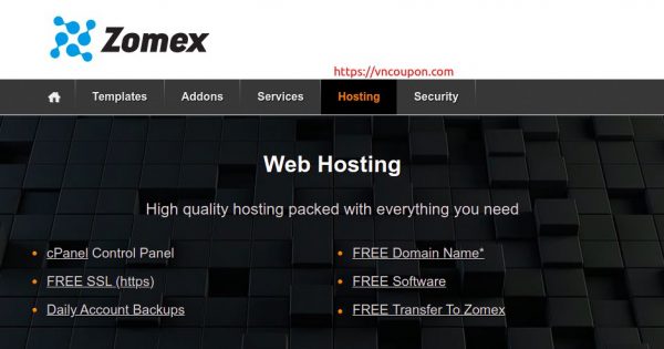 Zomex - Special Web Hosting from $11/year! 5% Off One Time Discount