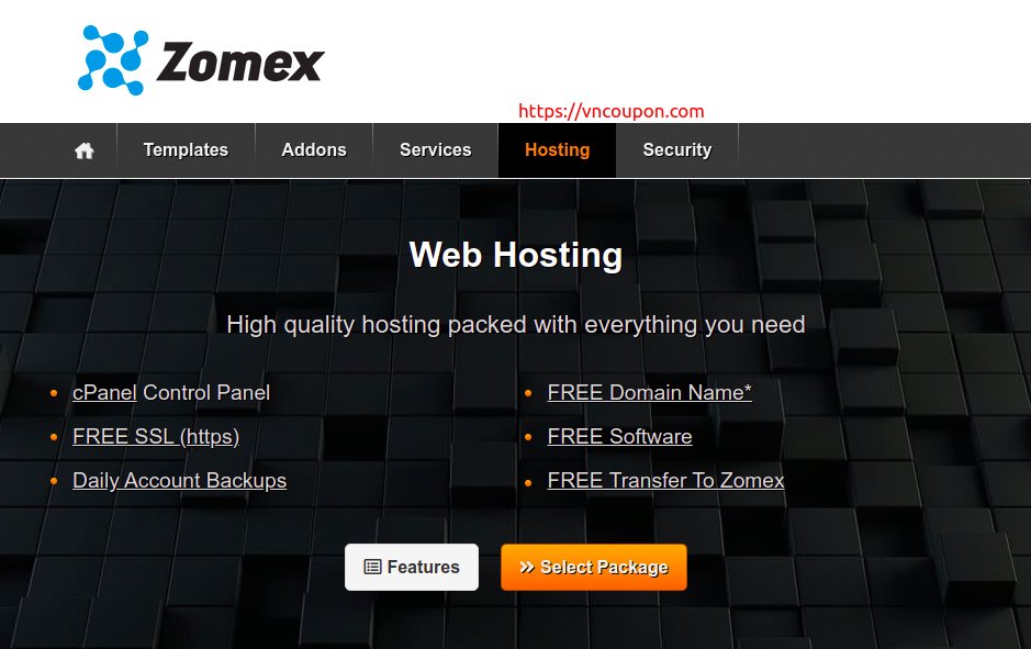 Zomex – Special Web Hosting from $11/year! 5% Off One Time Discount