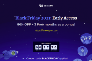 [Pre Black Friday 2021] Atlas VPN – 86% OFF + 3 Free months as a bonus!