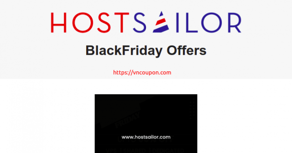 [Black Friday 2021] HostSailor - Up to 60% Off Shared Hosting, VPS Hosting