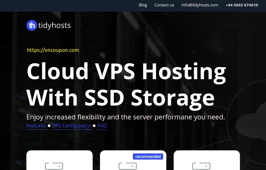 Tidyhosts – 30% Off VPS Hosting Offers from £6.50