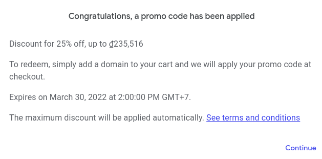 1. Google Domains Promo Codes and Coupons - wide 7