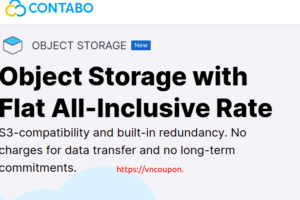 Contabo Object Storage – 20% Lifetime Discount New Product €2.49 per month for each slice of 250 GB