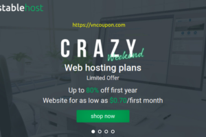 [Crazy Weekend] Stablehost – 80% Off Web Hosting