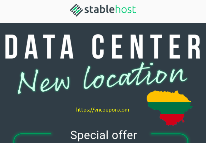 StableHost – Introducing a new Data Center location – Get 75% Web Hosting in Lithuania Location