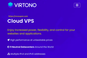 [Spring Sale] Virtono – 30% Off Cloud VPS deals – [Flash Sale] – Get 45% OFF Today