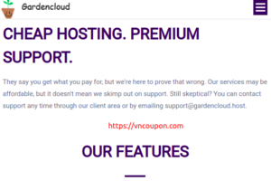 GardenCloud – $1/Year Canada Shared Hosting Offer