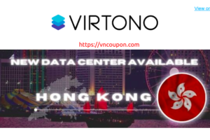 Virtono Hong Kong Location available – Cloud VPS from €29.95/Year