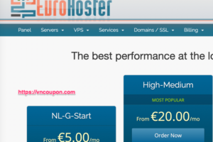 EuroHoster – Promotional Servers in Netherlands from 138.9 EUR/month + 80% OFF VPS Hosting