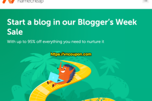 [Blogger’s Week Sale] Namecheap – Up to 95% Off Domains & 65% Off Hosting