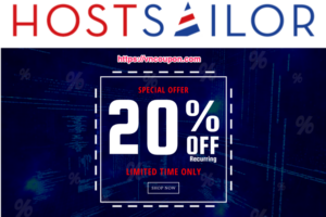 HostSailor Crazy Deals – Coupons & Promo Codes in 2022 – 20% off on all servers, SSD hosting, VPS