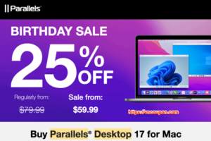 Parallels Birthday SALE – Save 25% on Parallels Desktop 17