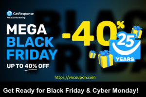 GetResponse Black Friday & Cyber Monday! Up to 40% Off