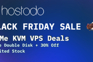 [Black Friday 2022] Hostodo – NVMe KVM Sale in Las Vegas, Spokane, & Miami + Free Double Disk + 30% Off