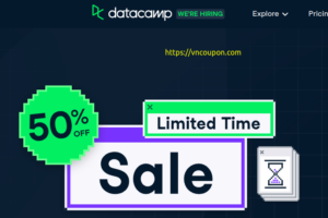 DataCamp – Save up to 50%! Learn R, Python & Data Science Online