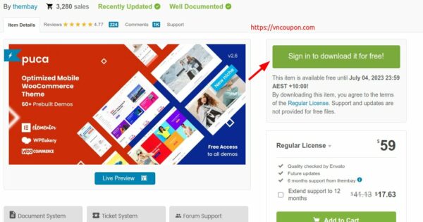 Envato Market (ThemeForest) - FREE WordPress Themes Valued Over $115