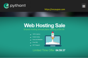 Python1 – 10th year anniversary – 70% Off Web Hosting