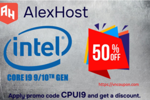 AlexHost – 50% Off Intel® Core™ i9 Dedicated Server