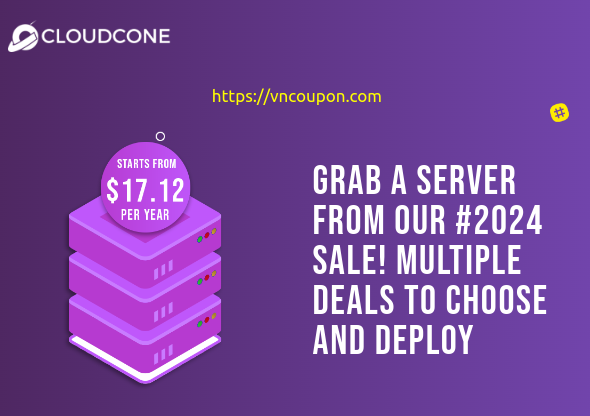 [Hashtag 2024 Offers] CloudCone Hourly Billed KVM Offers – Semi-Managed Cloud Servers from $17.12/Year