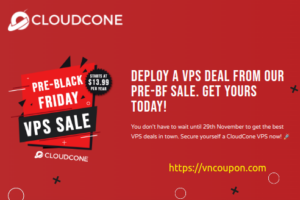 [Black Friday 2024] CloudCone – Discounted annual VPS deals from $10.99/Year and more!