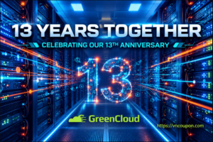 GreenCloud 13th Birthday Sale: 13GB VPS from $123/3 Years