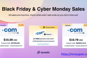 [Black Friday 2024] Dynadot – Save big on domain registrations & Transfers