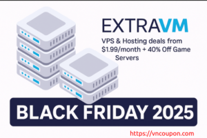 [Black Friday 2025] ExtraVM – VPS & Hosting deals from $1.99/month + 40% Off Game Servers