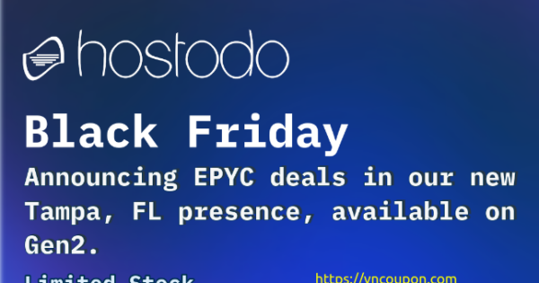 [black Friday 2023] Hostodo Gen2 Special Epyc Nvme Vps From 12 Year