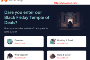 [Black Friday 2024] Namecheap  – Save off 97% Domain, Hosting