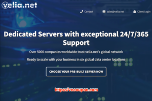 Velia.net – 20% Off Dedicated Servers In US, EU and Asia