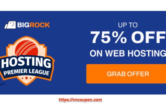 BigRock Hosting Premier League Promo Sale – Up to 75% Off All Web Hosting