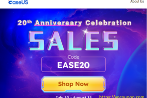 EaseUS 20th Anniversary – Up to 60% OFF Sale