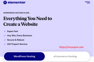 Elementor – Save up to 75% Off on WordPress & eCommerce Hosting