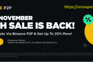 Binance December Flash Sale – up to 20% cashback