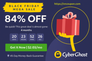 [Black Friday 2025] CyberGhost VPN – 84% off 2-year plan + 4 months free
