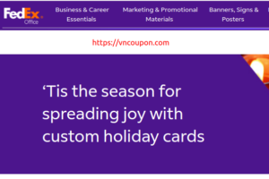 [11.11 Deals] FedEx Office Flash Sale – 15% OFF Holiday and Greeting Cards!