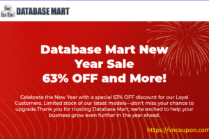 Database Mart New Year 2025 Sale 63% OFF and More!