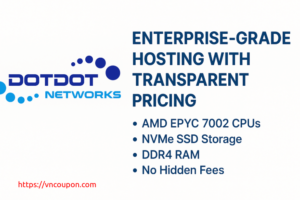 Dotdot Networks – AMD EPYC NVMe VPS – China CN2GIA Network – Recurring 10% off – 26.9 USD/Year