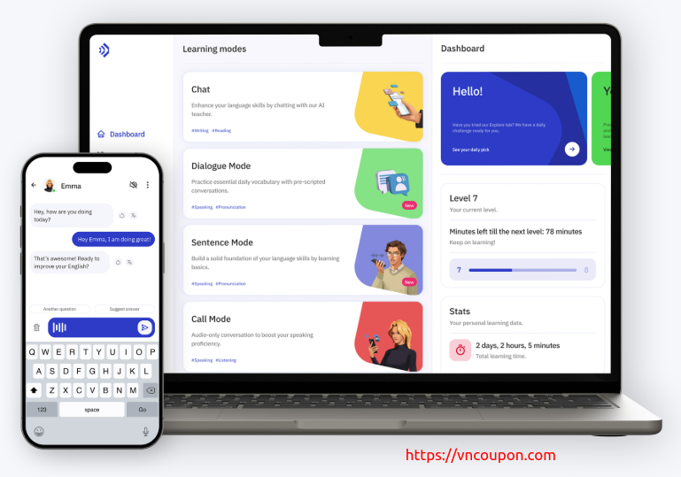 Talkpal – Learning a language with AI – Save 58% Off on Premium Plan