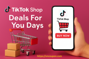 TikTok Shop – Deals For You Days – up to 50% off across all categories and brands – 40% off on your first order