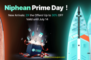Niphean Prime Day Savings – $100 OFF all Pro paddle boards