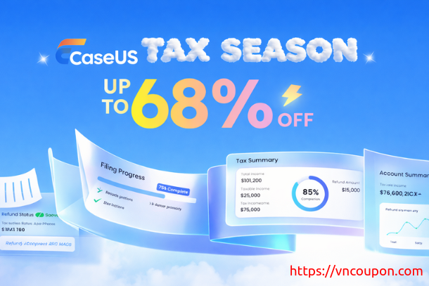 [Tax Day 2026] Save 68% on EaseUS Best-Selling Utilities!