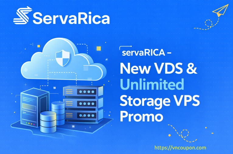 servaRICA – New VDS & Unlimited Storage VPS Promo from $4/month
