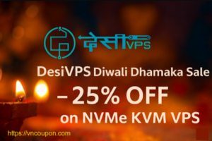 DesiVPS Diwali Dhamaka – 25% OFF on NVMe KVM VPS from $12.75/year
