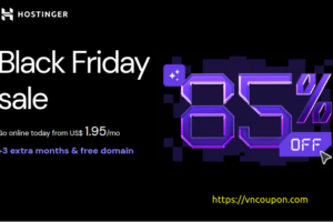 [Black Friday 2025] Hostinger – 85% Off Premium Shared Hosting for $1.95/month + 3 extra months & free domain