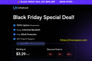 [Black Friday 2025] Ultahost – Get 80% OFF all hosting services for a limited time!